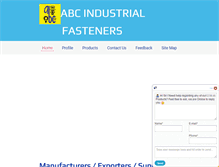 Tablet Screenshot of abcfasteners.com